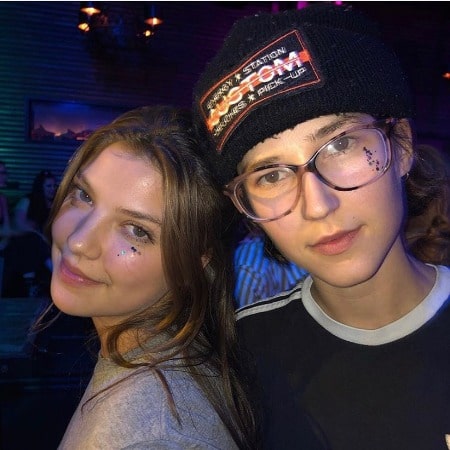 Photo Of Beautiful Catherine Missal  With Her Friend